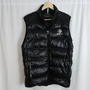 Ralph Lauren RLX Black Down Puffer Vest Jacket